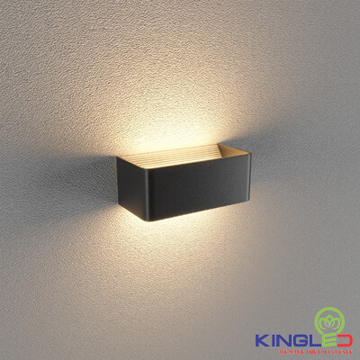 đèn led gắn tường kingled lwa9011-2-bk