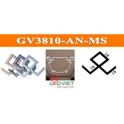 Góc nhôm chỉ trần GV3810