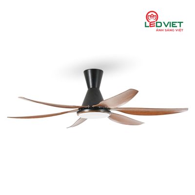 Quạt trần KingLED QTKL-654-01 GỖ