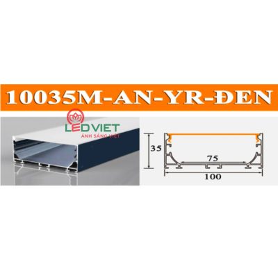 Thanh nhôm định hình 10035M-AN-56YR Đen