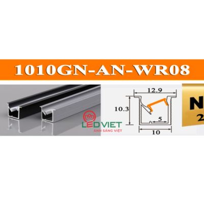 Thanh nhôm định hình 1010GN Bạc