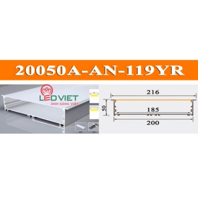 Thanh nhôm định hình 20050A