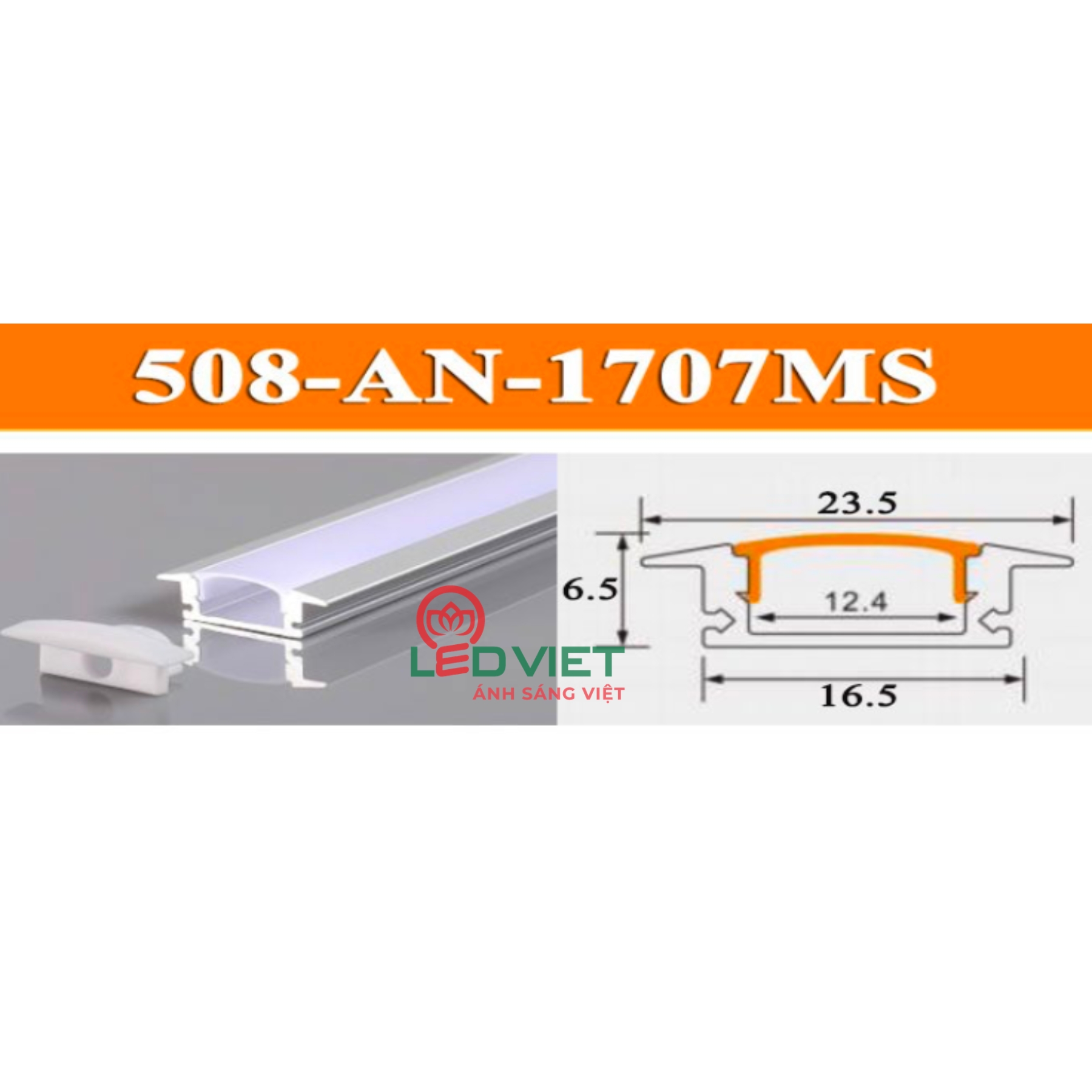 Thanh nhôm định hình 508