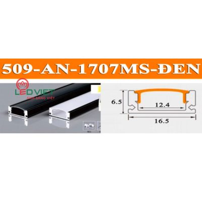 Thanh nhôm định hình 509 Đen