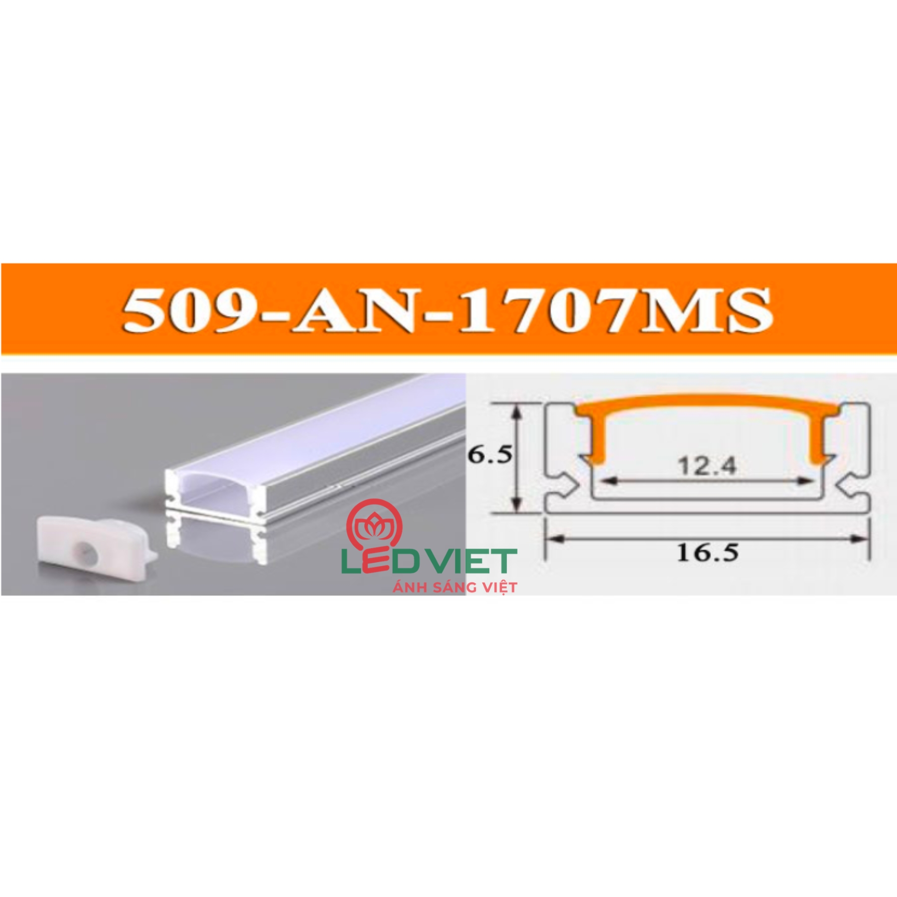 Thanh nhôm định hình 509