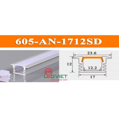 Thanh nhôm định hình 605