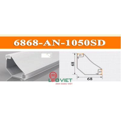 Thanh nhôm định hình 6868