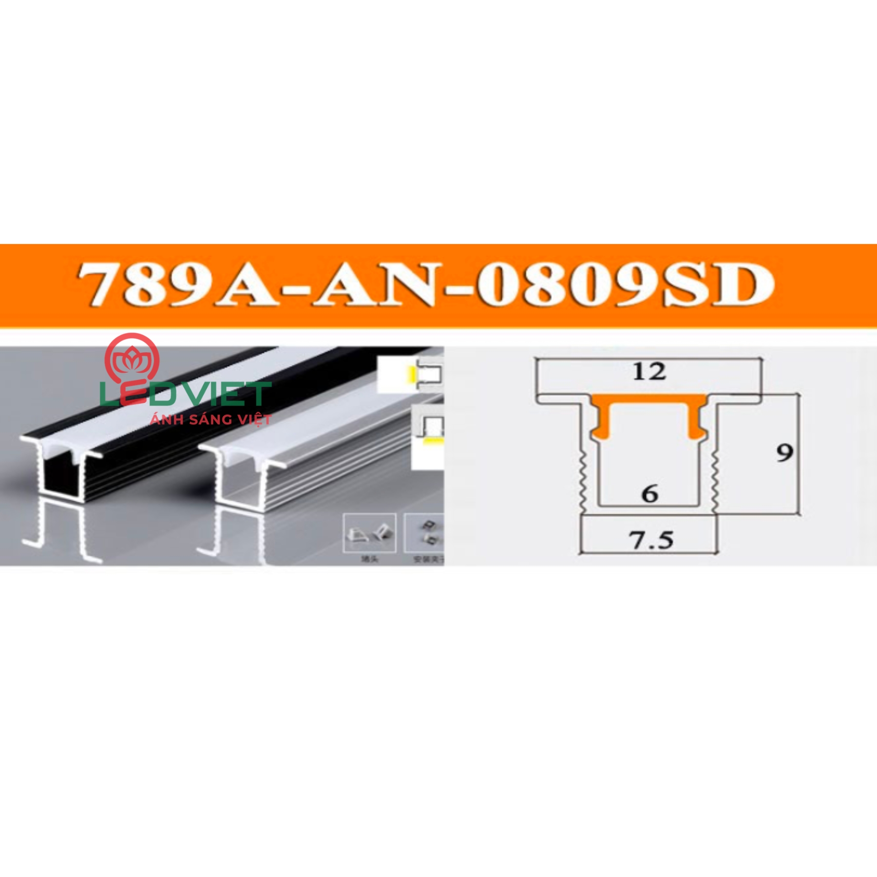 Thanh nhôm định hình 789A